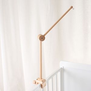 <span class=keywords><strong>Mobile</strong></span> de berceau Montessori multi-styles en bois de hêtre naturel, bras réglable et rotatif, fixation murale ou sur pied, pour chambre de bébé - Product Image 2