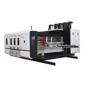 Carton box printer slotter rotary die cutter corrugated cardboard making plant machine