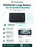 Traceur GPS de véhicule Trevaron Auto 10000mAh avec localisation rapide, traceur GPS magnétique pour voiture, alertes via application, abonnement requis