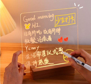 Lavagna Creativa Fai-da-Te con Messaggio Cancellabile a LED, Luce Notturna 3D - Product Image 5