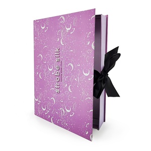 Empaque de Lujo para Pelucas con Logotipo Personalizado, Cartón Rígido Morado, Recubrimiento UV, Laminación Brillante, Barnizado, Envío de Cosméticos y Ropa - Product Image 6