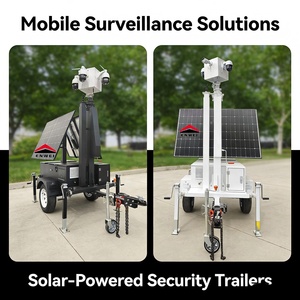 Remolque Solar Plegable con Cámara, Remolque de Seguridad Solar Móvil con CCTV Remoto 24/7, Rápido Retorno de la Inversión para <span class=keywords><strong>Alquiler</strong></span> en Construcción - Product Image 4