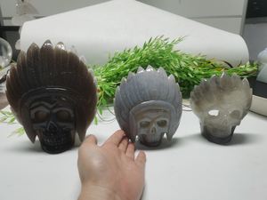 Vente en gros de pingouins en agate naturelle sculptée, <span class=keywords><strong>pierres</strong></span> <span class=keywords><strong>précieuses</strong></span> en cristal, décorations en cristal pour cadeaux, décoration de la maison - Product Image 1