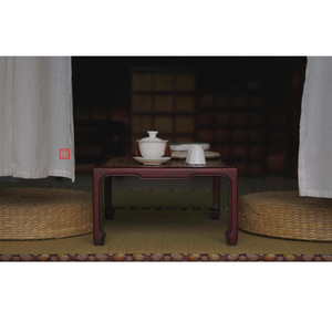 Mesa de té pequeña estilo Dinastía Song, hecha de bambú de ciruelo y ciervo de estilo antiguo, mesa de ventana de madera de sándalo rojo, mesa de tatami. - Product Image 3