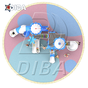 Niềm vui thiên đường trượt nhựa cho trẻ em sân chơi ngoài trời thiết bị trượt nhựa cho trẻ em - Product Image 5