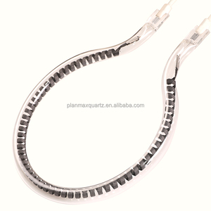Grand diamètre extérieur rond oméga verre <span class=keywords><strong>quartz</strong></span> lampe chauffante élément chauffant en fibre de carbone pour chauffage d'ambiance - Product Image 1