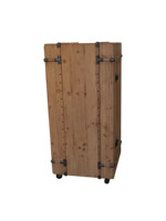 Armoire à vin mobile avec roulettes, chariot de rangement en bois pour bar, salle à manger, restaurant, hôtel (16B-606)