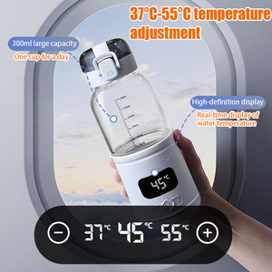 Nouvelle arrivée Chauffe-lait portable en verre sans fil détachable pour bébé Chauffe-biberon pour formule - Product Image 4