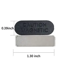 3D Neodymium Magnet 3M Self-Adhesive Metal Iron Badge Magnetic Name Tag with Pin for Garment Decoration Available Inventory