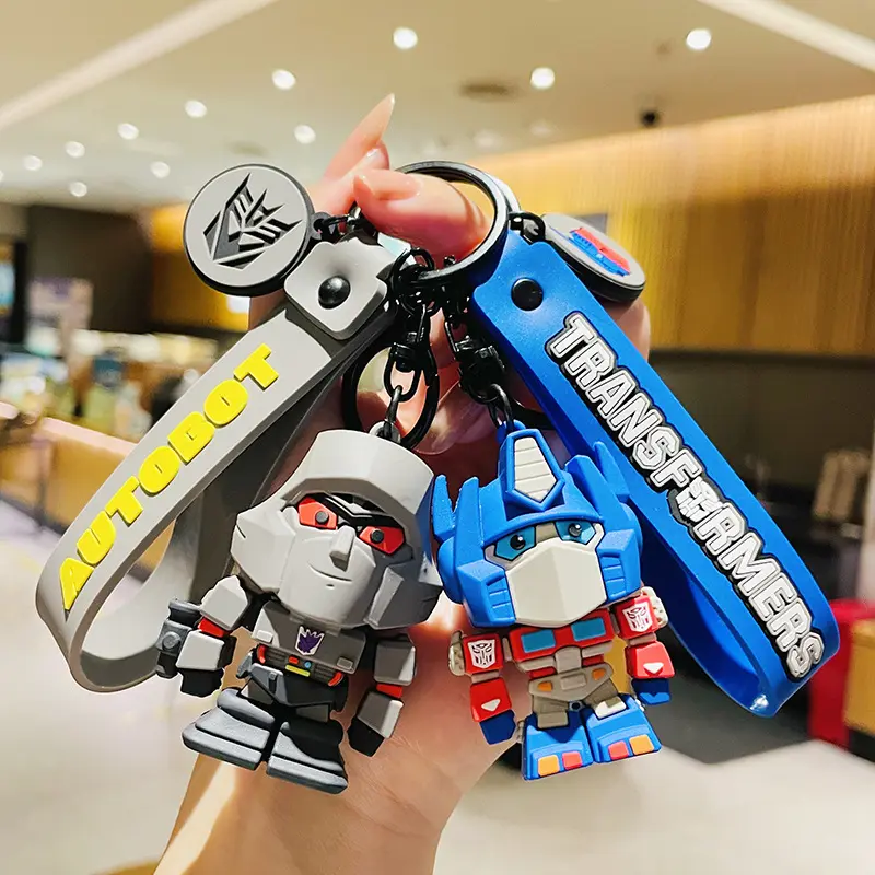 Factory direct sales genuine Transformers car keychain backpack pendant Optimus Prime doll accessories small gifts wholesale