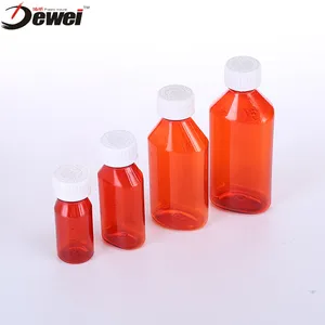 Oval Bottle Plastic Pet Medicine Bottle Liquid Medicine Pill Bottle