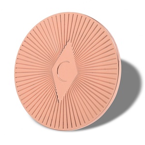 Velvet <b>Pouch</b> Custom Embossed Logo Small One Side Metal Rose Gold Compact Cosmetic Mirror - Product Image 5