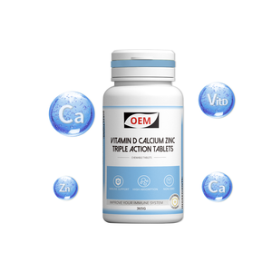 HODAF - Tabletas Masticables de Triple Acción con Vitamina <span class=keywords><strong>D</strong></span>, Calcio y Zinc, Suplemento Mineral Diario, Fórmula Personalizada, Venta al Por Mayor - Product Image 6