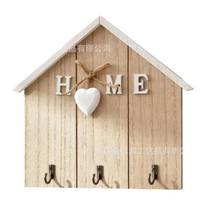 Creative home decor key storage rack, door <b>hooks</b>, no-drill <b>wooden</b> wall-mounted <b>coat</b> and key <b>hooks</b> - Product Image 5
