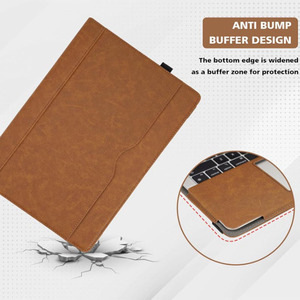 <span class=keywords><strong>เคส</strong></span>แล็ปท็อปหนัง PU สำหรับ <span class=keywords><strong>MacBook</strong></span> <span class=keywords><strong>Pro</strong></span> ขนาด 13 นิ้ว ป้อง<span class=keywords><strong>กัน</strong></span>การกระแทก พร้อมช่องใส่กระดาษและที่ใส่ปากกา - Product Image 4