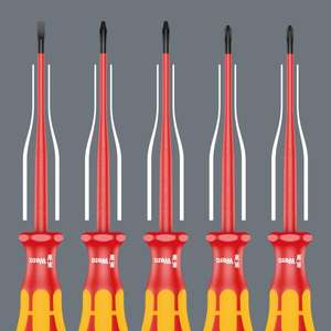 WERA - 05006440001 VDE Destornillador aislado con diámetro de hoja reducido para tornillos ranurados 1000V DESTORNILLADORES AISLADOS - Product Image 3