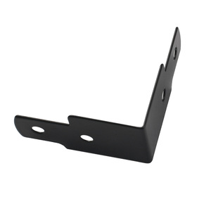Soporte de hierro negro para estantes, conector de hardware de ángulo recto de 90 grados, duradero para cajas y bolsas de madera - Product Image 5