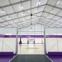 Tente de sport portable en aluminium résistante au vent pour terrain de volley-ball et site d'entraînement