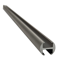 Rail de rideau pliable silencieux monté au plafond en aluminium avec accessoires de coureur pour rideaux
