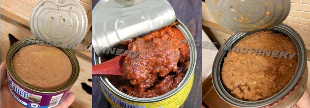 Higee canned food meat corned beef filler seamer canned meatloaf filling seaming machine