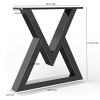Pieds de table en acier pour restaurant, bureau, mobilier de salle à manger, table en fer forgé, table basse industrielle, banc, pieds de table