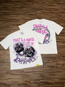 T-shirt da uomo all'<span class=keywords><strong>ingrosso</strong></span> di marca di design con stampa 'THAT'S AWFUL LOT OF COUGH SYRUP', T-shirt personalizzata streetwear da uomo 'COUGH SYRUP' - Product Image 2