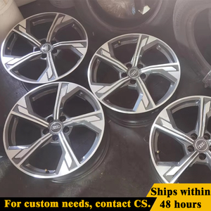 Jantes forgées 18-21 pouces à cinq rayons Gunmetal Gloss Face 5x112 66.6mm pour <span class=keywords><strong>Audi</strong></span> RS3 RS5 <span class=keywords><strong>RS6</strong></span> RS7 A3 A4 A5 A6 A7 A8 En stock - Product Image 2