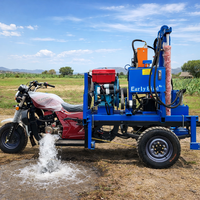 Foreuse de puits d'eau haute efficacité 200m, machine de forage portable, vente directe usine, machine de forage de puits artésien