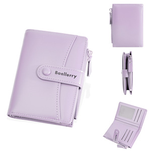 Cartera de mujer personalizada de cuero PU, monedero con cremallera, tarjetero, billetera de lujo, bonitas carteras para chicas. - Product Image 5