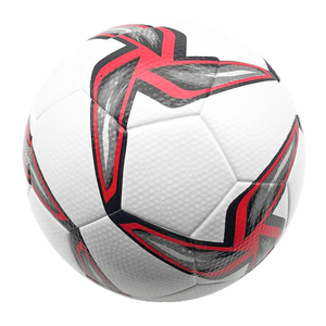 Balón de Fútbol Profesional Tamaño 5 al por Mayor, Cuero PU, Duradero, para Entrenamiento, Diseño Clásico de Estrella, OEM Personalizado - Product Image 1