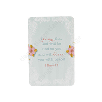 Impression personnalisée de cartes de dieu de promesse adulte pour femmes