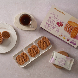 SAMAH Waffles de Camote Morado, Snack Saludable, 18g x 20 Piezas, Bajo Índice Glucémico, Sin Aceite, Horneado, Regalo Ideal Coreano - Product Image 1