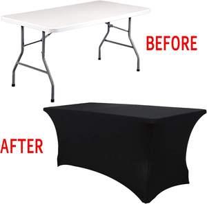 Couvertures de <span class=keywords><strong>table</strong></span> promotionnelles personnalisées en spandex extensible ajustées en tissu imperméable à l'eau pour événements de AI-MICH <span class=keywords><strong>bon</strong></span> prix - Product Image 2