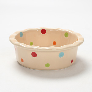 Oferta especial en comederos de cerámica para mascotas, serie de lunares bajo esmalte, comederos altos para comida y agua para gatos y perros. Hasta que se agoten las existencias. - Product Image 2