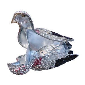 Borsa <span class=keywords><strong>da</strong></span> <span class=keywords><strong>Sera</strong></span> di Lusso Daiwei Fatta a Mano a Forma di Piccione 3D con Strass e Cristalli, <span class=keywords><strong>Pochette</strong></span> Rigida per Donne, Matrimoni e Feste - Product Image 4