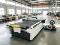 Máquina de corte CNC digital de mesa plana vibratoria para plotter y troquelado