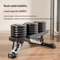 Banc de musculation professionnel robuste et réglable, équipement de musculation multifonctionnel, chaise de fitness pour haltères