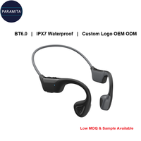 Casque sans fil à conduction osseuse à oreille ouverte BT5.3, écouteurs sportifs étanches IPX7 avec micro, logo personnalisé OEM ODM