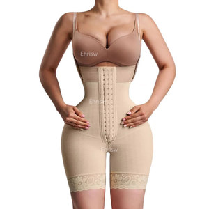 Mujeres cuerpo reloj de arena <span class=keywords><strong>Fajas</strong></span> Colombianas compresión Shapewear adelgazamiento vaina cuerpo completo doble <span class=keywords><strong>post</strong></span> cirugía encaje levantador de glúteos - Product Image 6