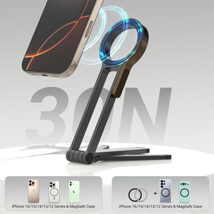 Nhôm Từ Túi Điện Thoại Tripod Có Thể Gập Lại Tương Thích Với iPhone 16/15/14/13/12 Cộng Với Pro Max Mini Điện Thoại Núi Bàn Đứng - Product Image 3