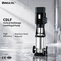 Pompe centrifuge multi-étages haute pression CDLF en acier inoxydable pour l'irrigation agricole et l'alimentation en eau 3-22kW CE ISO