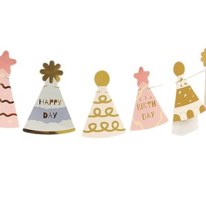 Hiasan Ulang Tahun Pertama Bayi Anak-anak Gaya INS dari Baja Tahan Karat, Karangan Bunga, Latar Belakang Kartun Desain Selamat Ulang Tahun, Foto Pesta No - Product Image 5