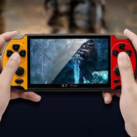 Console de jeu portable rétro X7plus 3D, 10000 jeux, écran HD 5,1 pouces, double joystick, PSP pour GBA, vidéo, 8 Go, lecteur de jeux portable X7