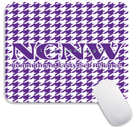 NCNW Tapis de souris carré du Conseil National des Sororités Noires, design personnalisé, base en caoutchouc antidérapante, tapis de souris pour ordinateur