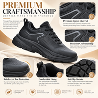 Chaussures de sport pour hommes, basses, respirantes, en maille, avec semelle intermédiaire amortissante et semelle extérieure robuste, chaussures décontractées pour hommes