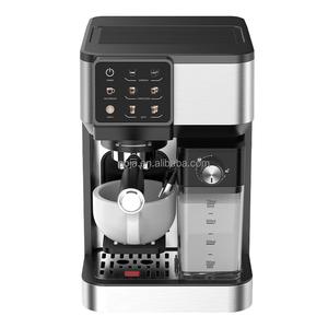 Machine à café <span class=keywords><strong>expresso</strong></span> automatique <span class=keywords><strong>avec</strong></span> moulin à grains intégré, porte-filtre 58 mm, double chaudière, mousseur à lait, pompe 20 bars, modèle professionnel - Product Image 4