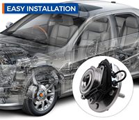 Conjunto de Rodamiento de Cubo de Rueda Delantera 513273 con Sensor ABS, Estándar OE para Town Country Grand Caravan 2008-2016, Marca de Fábrica
