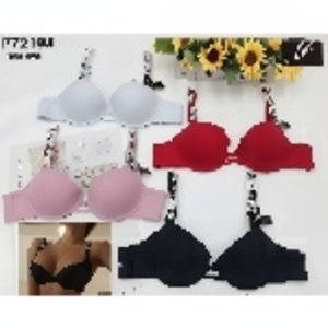 Alta Calidad Bras De Copa B Con Push up Tirantes Decorados Con Pedrería En Variedad De Colores - Product Image 1