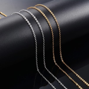 Lot de 5 Colliers Classiques en Acier Inoxydable, Chaîne Rolo, Fournitures de Bijoux en Métal en Gros, Accessoires pour Femmes et Hommes - Product Image 4
