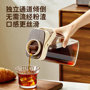 2026 Wholesale <b>Portable</b> Cold Brew <b>Coffee</b> <b>Maker</b> Airtight Iced Tea Pitcher With Handle And Removable Filter 1000ML Tritan Water Bo - Product Image 2